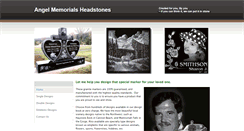 Desktop Screenshot of angelmemorialsheadstones.com