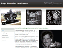 Tablet Screenshot of angelmemorialsheadstones.com